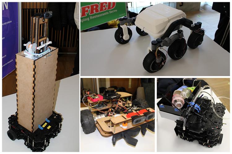 Photographs of robots from the System Design project SDP 2024